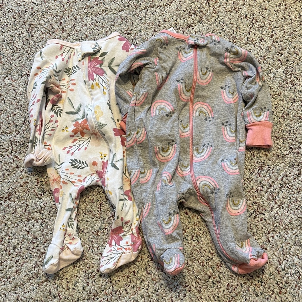 Newborn sleeper pajamas bundle of 2